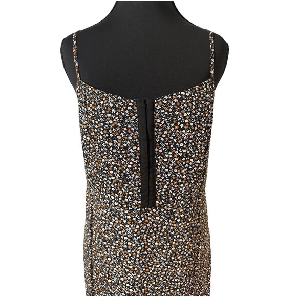 Volcom Juniors Large Floral Print Hey Stone Hey Slit-Front Midi Dress Black Sz S - Picture 2 of 10